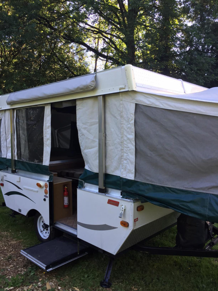 coleman4 Tent Trailer Rentals Vancouver BC Lower Mainland Fraser Valley